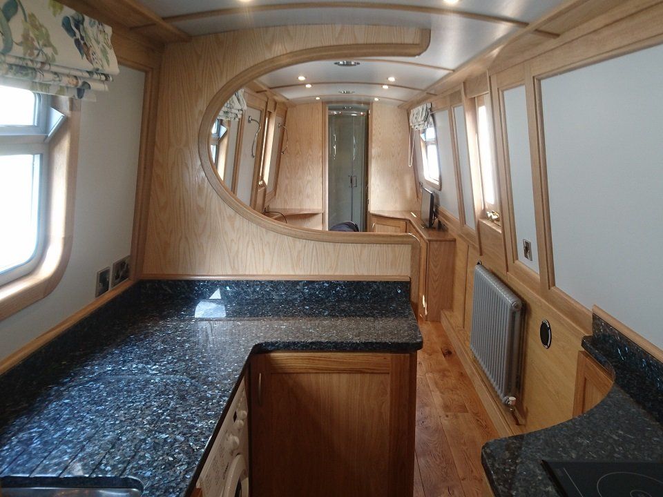 Blue Pearl galley & saloon view