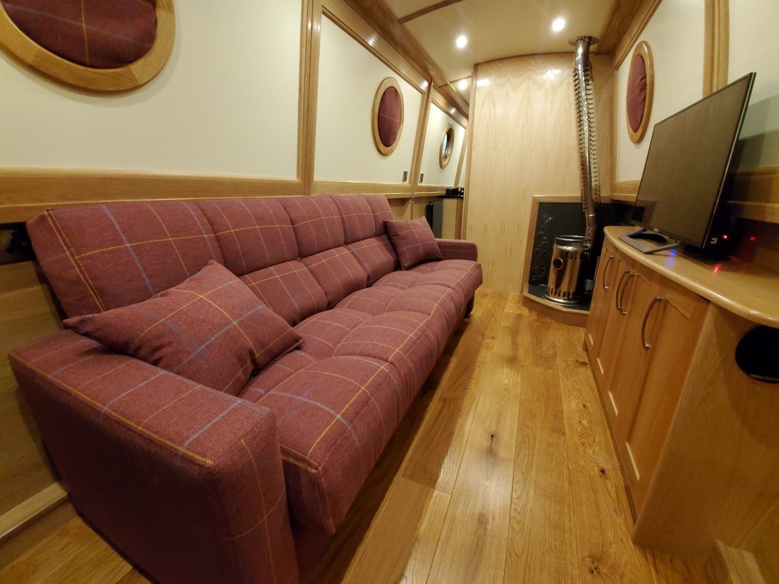Boarders Borders lounge with Lockgate stove