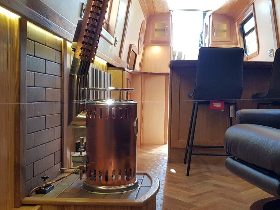 Narrowboat EH UP! diesel stove