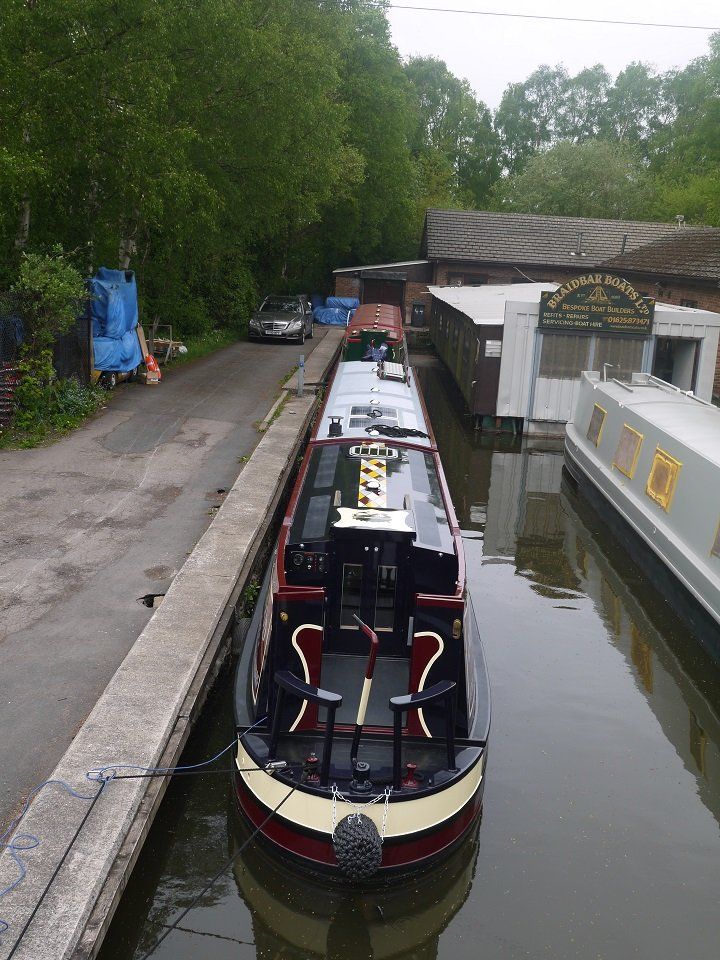 Jolly Good view from above in the boat yard