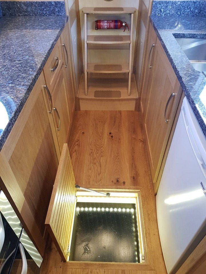 Quantum Leap wine cellar open