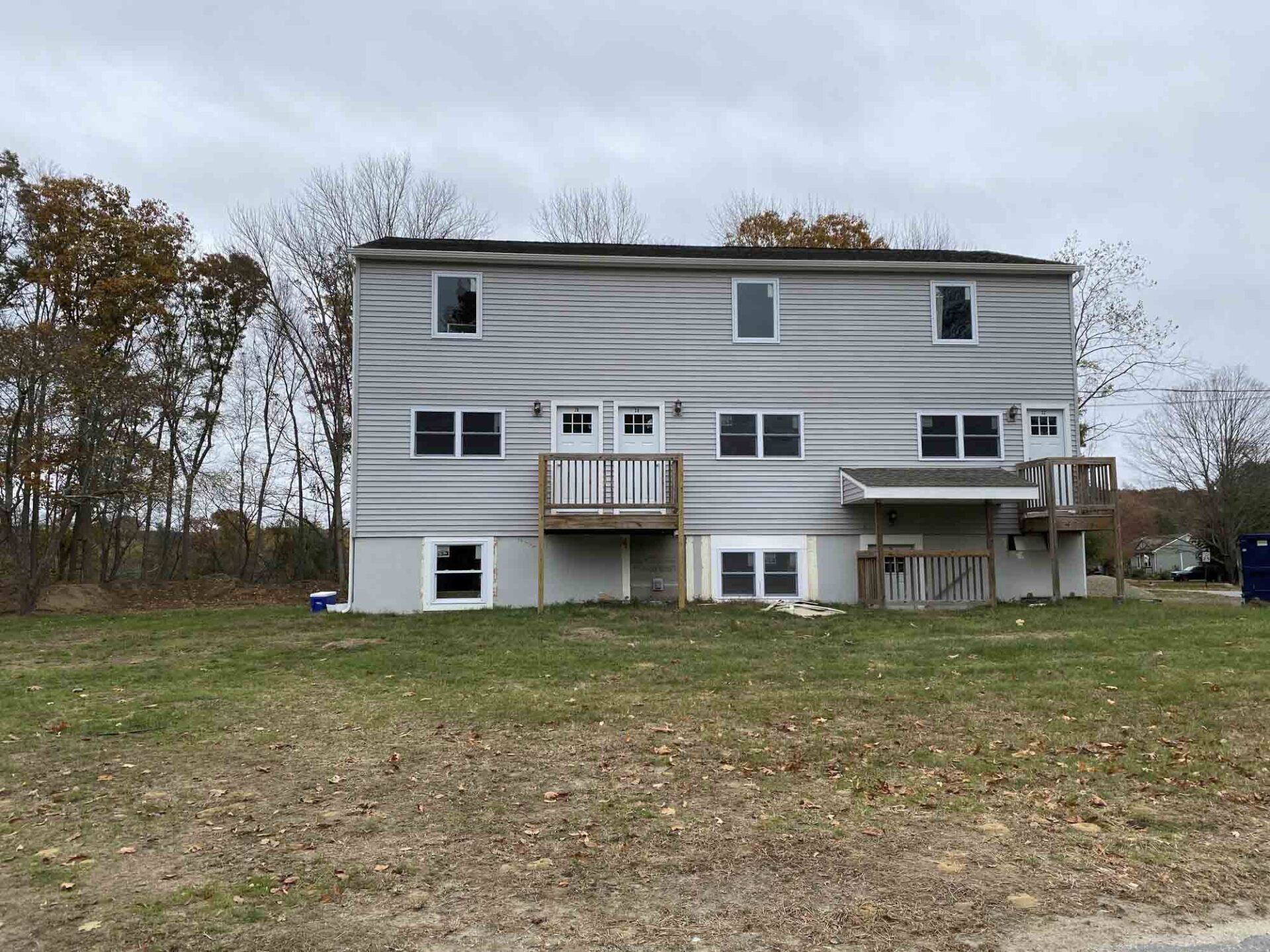REAR EXTERIOR OF PICKETT ROAD TOWNHOUSES