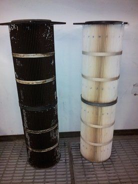 Filter Installation — Used Air Filter Cartridge in Rogers, MN Air Filters Before and After Cleaning — Air Filter Cleaning in Rogers, MN