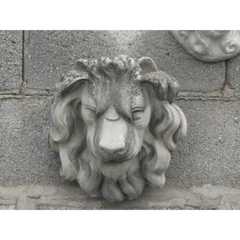 testa di leone in cemento