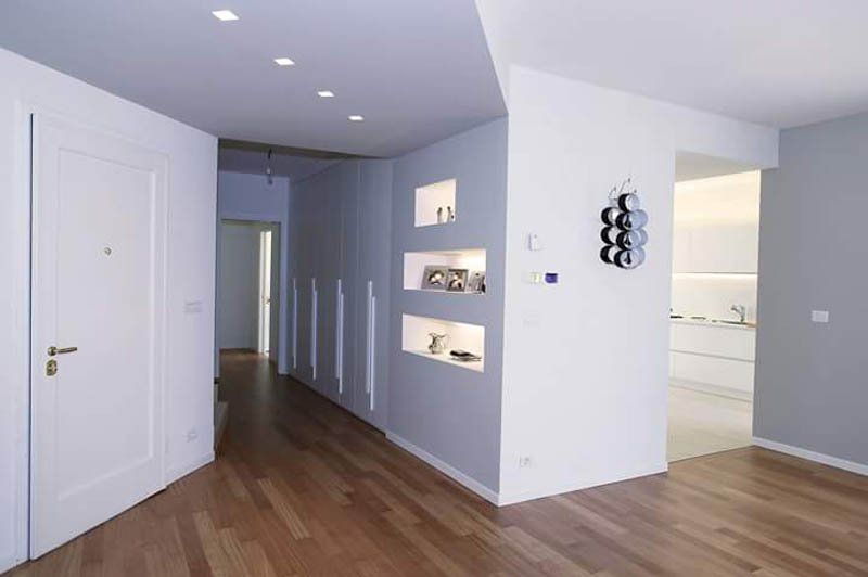 ingresso con pavimento in parquet