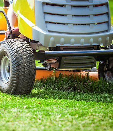 Mower Cutting the Grass — Colorado Springs, CO — Green Thumb Commercial Grounds Maintenance Inc. Mower Cutting the Grass — Colorado Springs, CO — Green Thumb Commercial Grounds Maintenance Inc.
