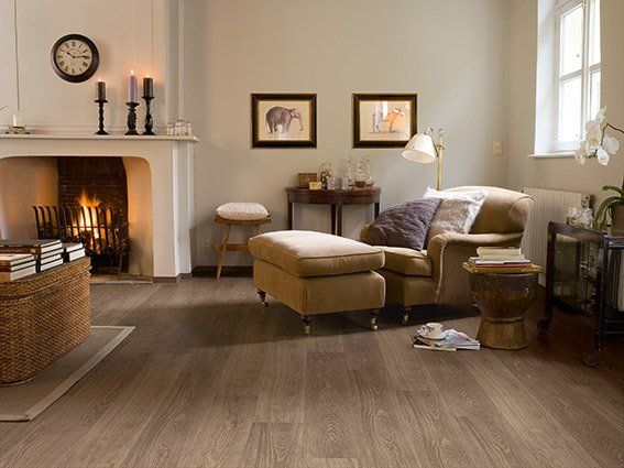 living room with new timber floor