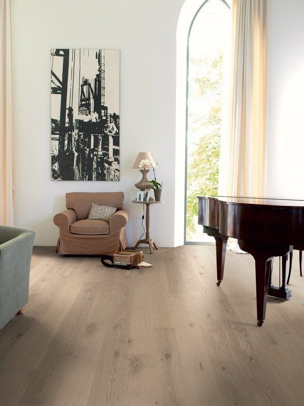 piano and armchair