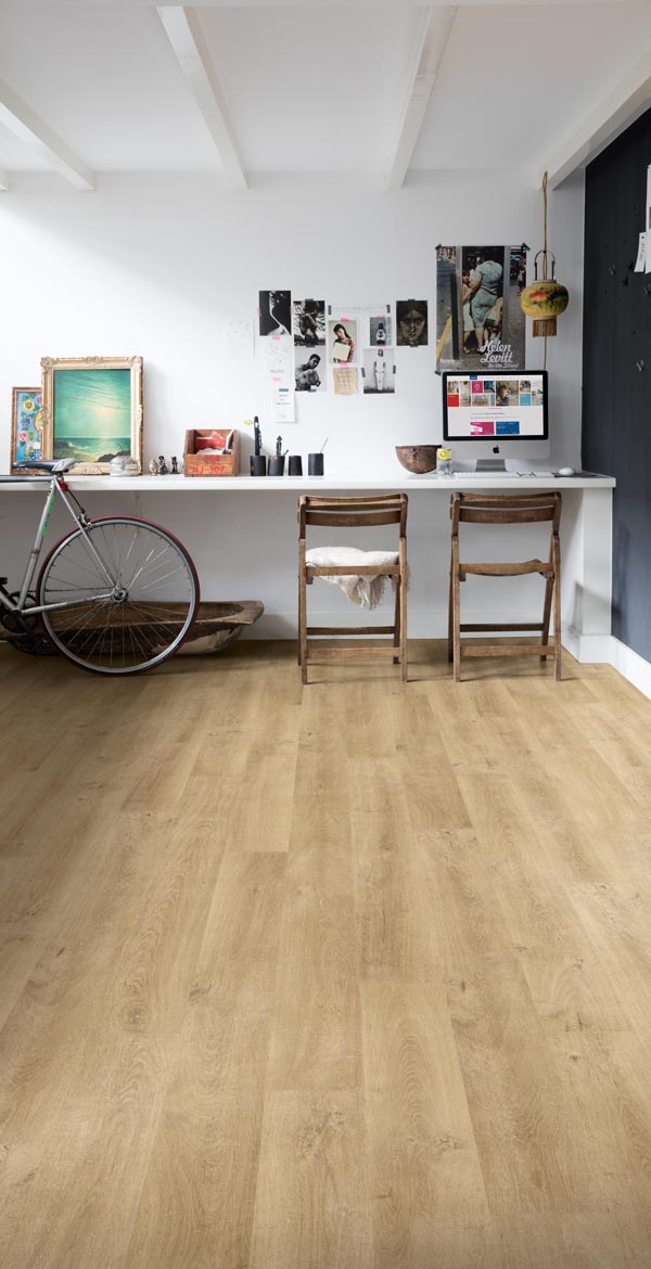 office space with wood laminate by Eligna