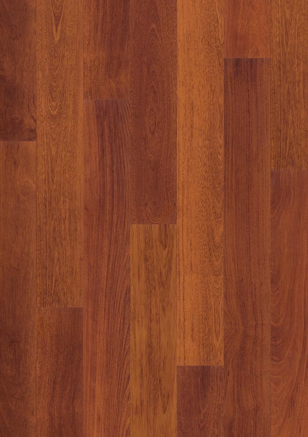 close up of cherry toned laminate wood floors