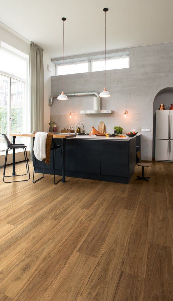 kitchen with impressive ultra laminate wood