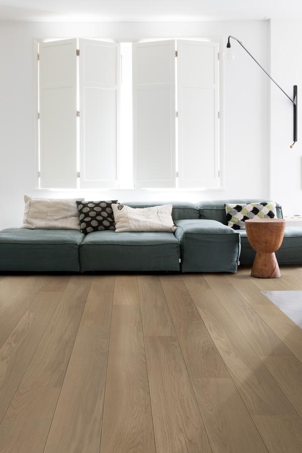 living room with palazzo timber