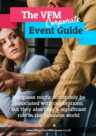 The cover of the vfm corporate event guide