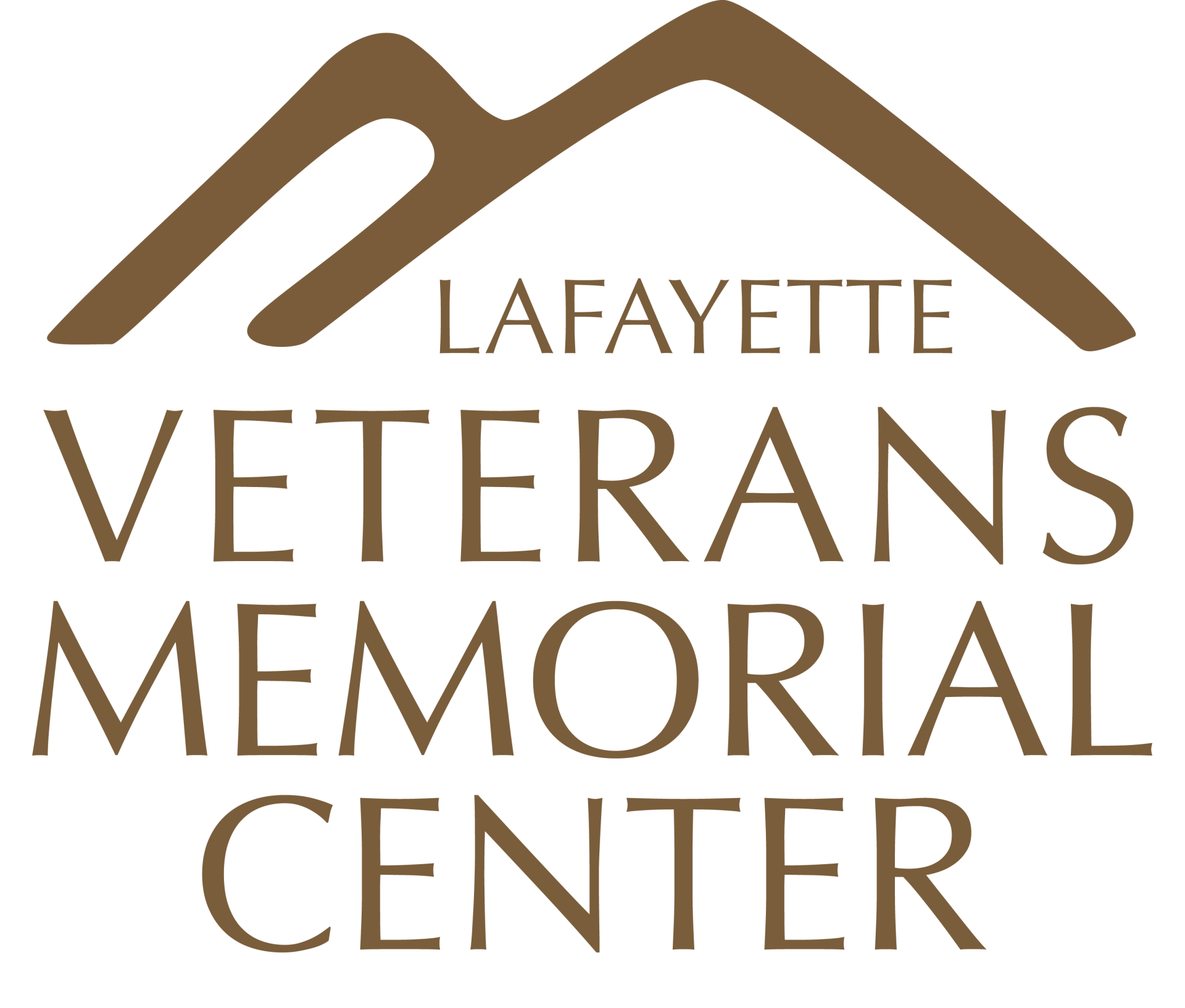 The logo for the lafayette veterans memorial center