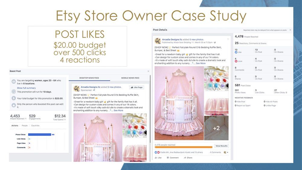 A picture of a crib with a canopy on a facebook page.