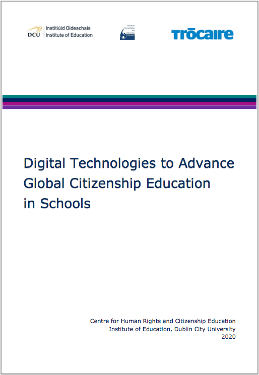 a white book titled digital technologies to advance global citizenship education in schools