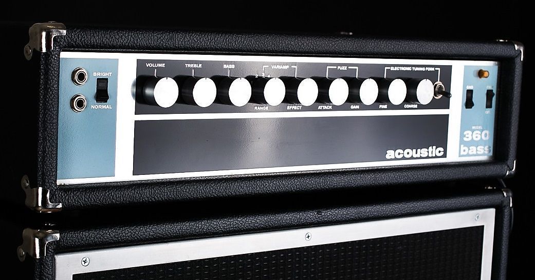 The Acoustic Control Corporation Model 360 Bass amp was recently re-issued Acoustic 360 bass rig