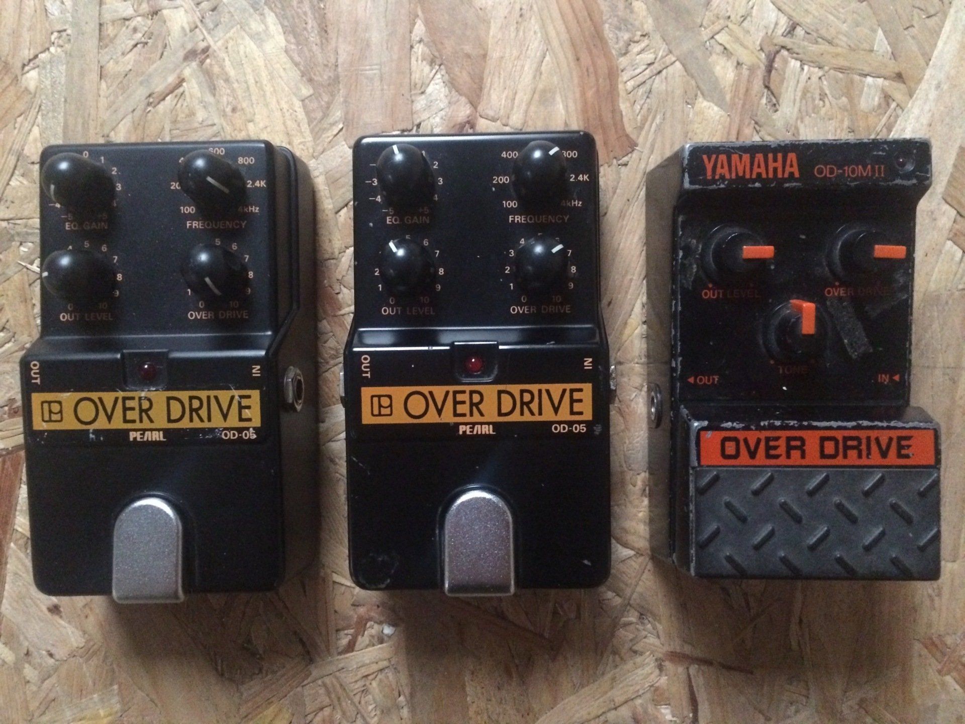 Don't pull over - drive on! Yamaha OD-10M II & Pearl OD-05 Over Drive pedals