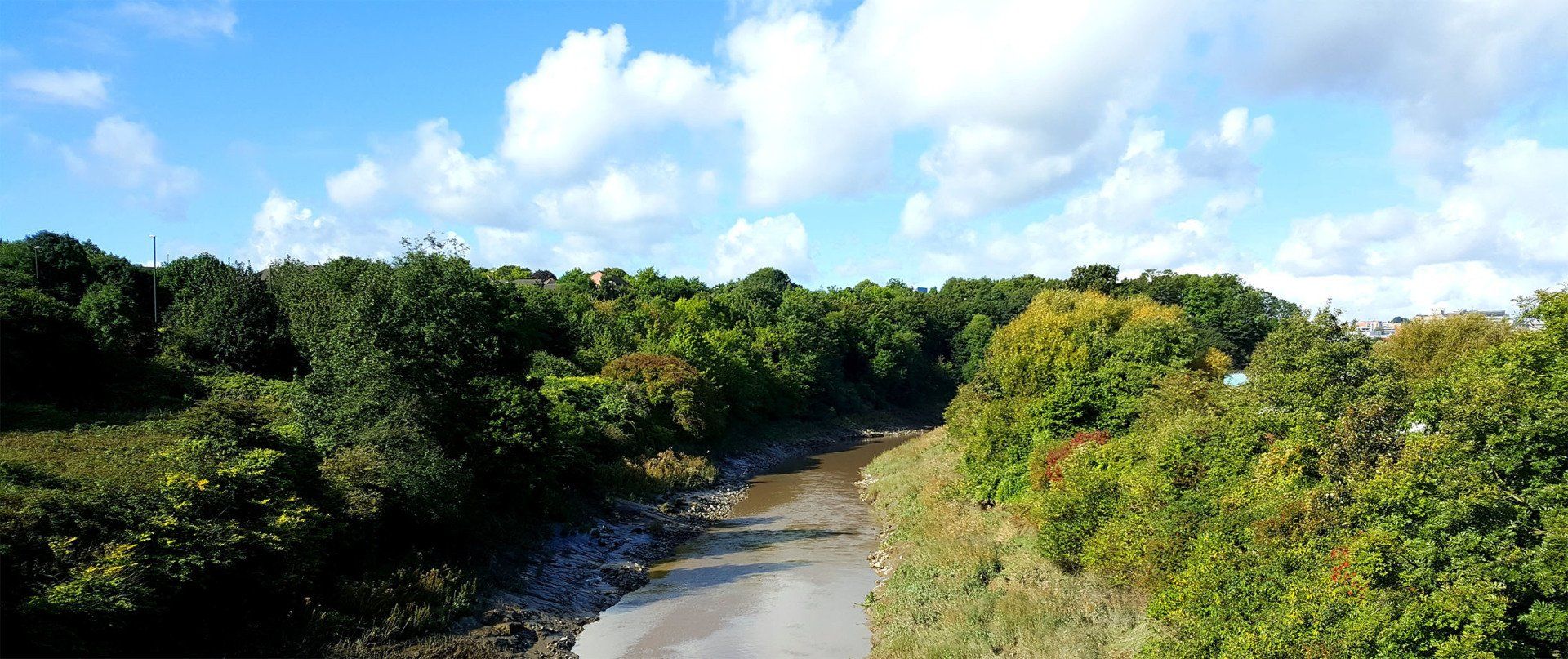 For a recording studio in the heart of Bristol we have a very green backyard View of the New Cut of the river Avon behind New Cut Studios from Totterdown Bridge