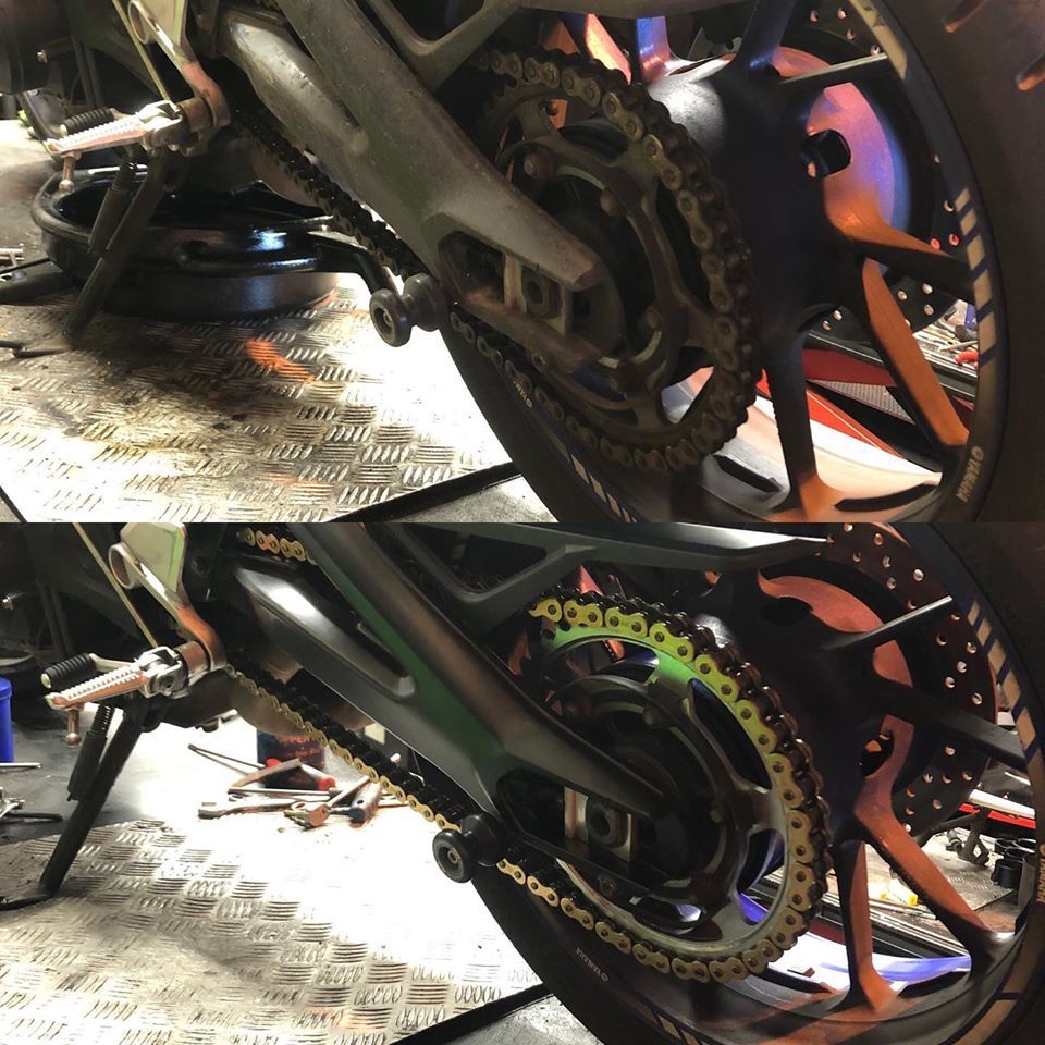 Yamaha MT09 Winter servicing