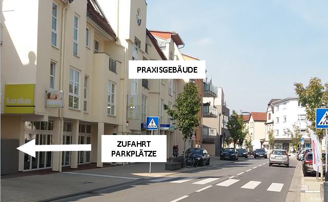 Zufahrt Parkplätze