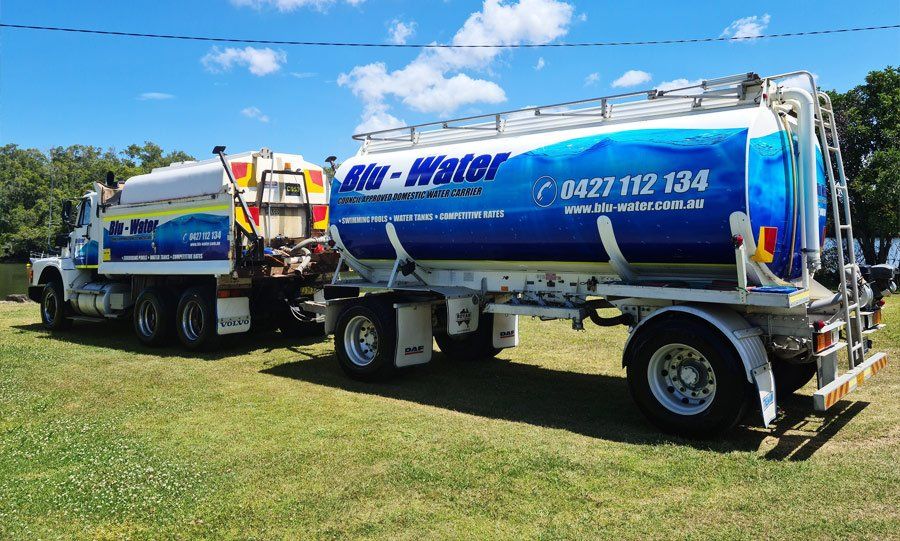 truck and dog trailer