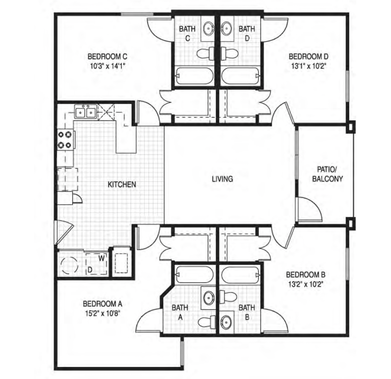 the fours Floorplan