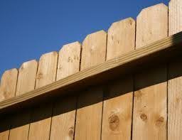 Chipped paling fence Chipped paling fence