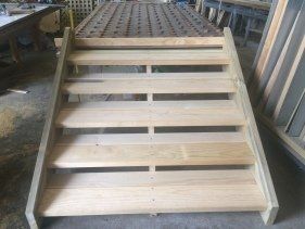 Treated pine Steps