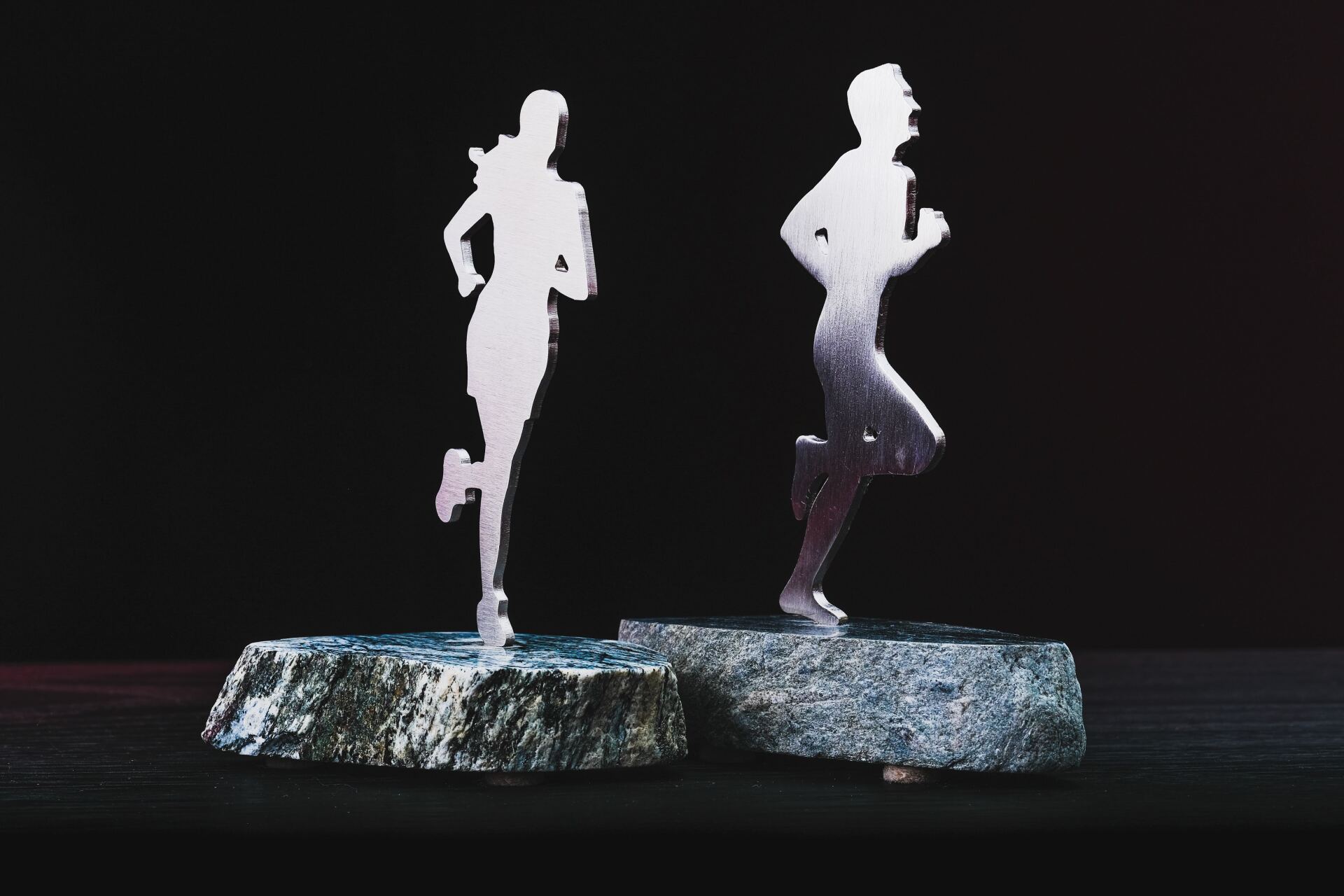Vermont Rocks running trophy sculpture decor