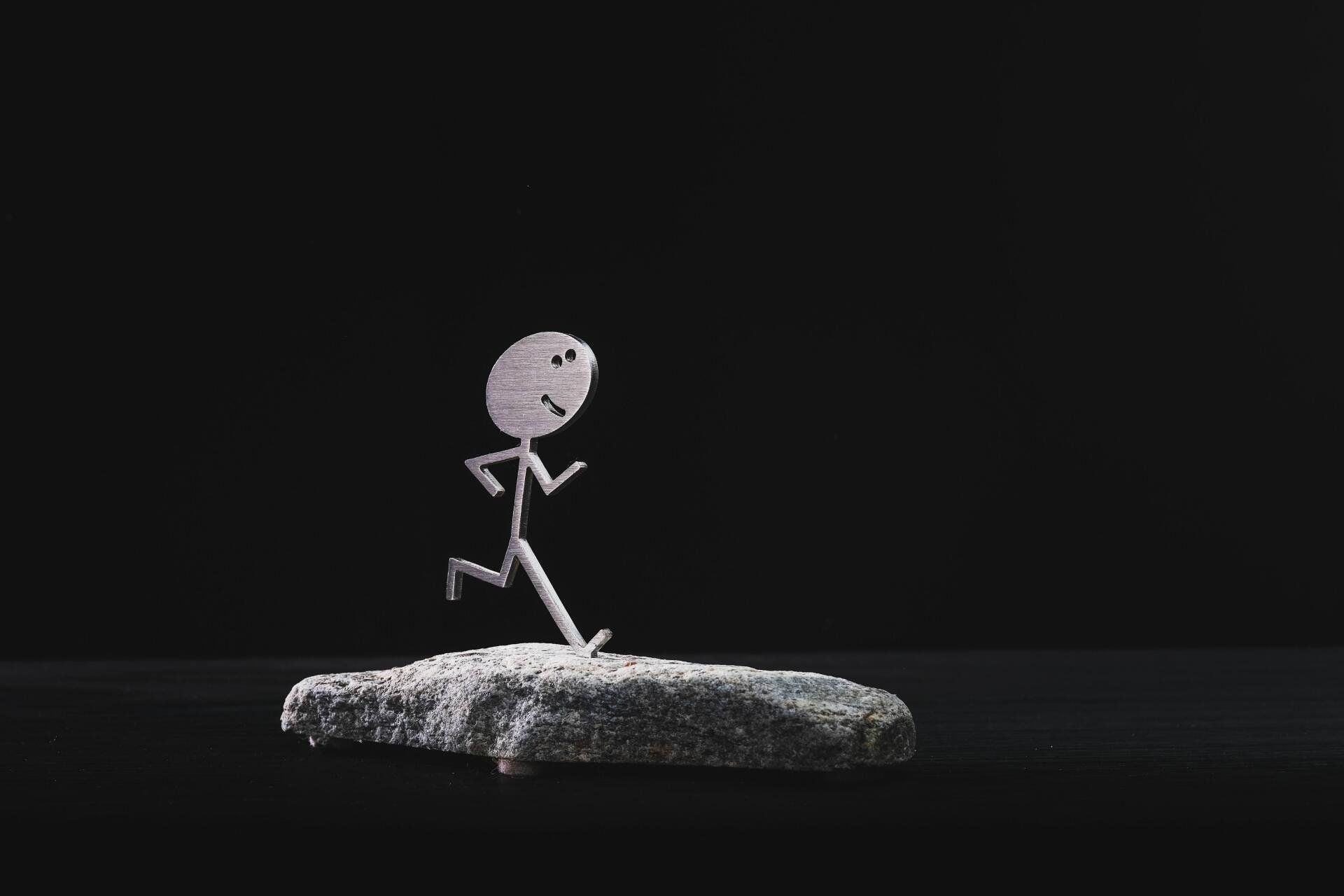 Vermont Rocks running trophy sculpture decor