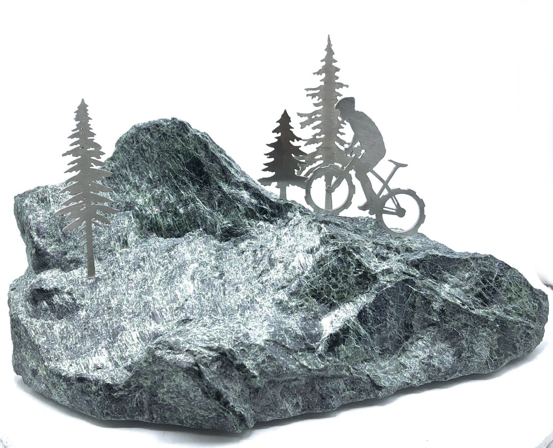 Vermont Rocks outdoor mountain biking sculpture decor