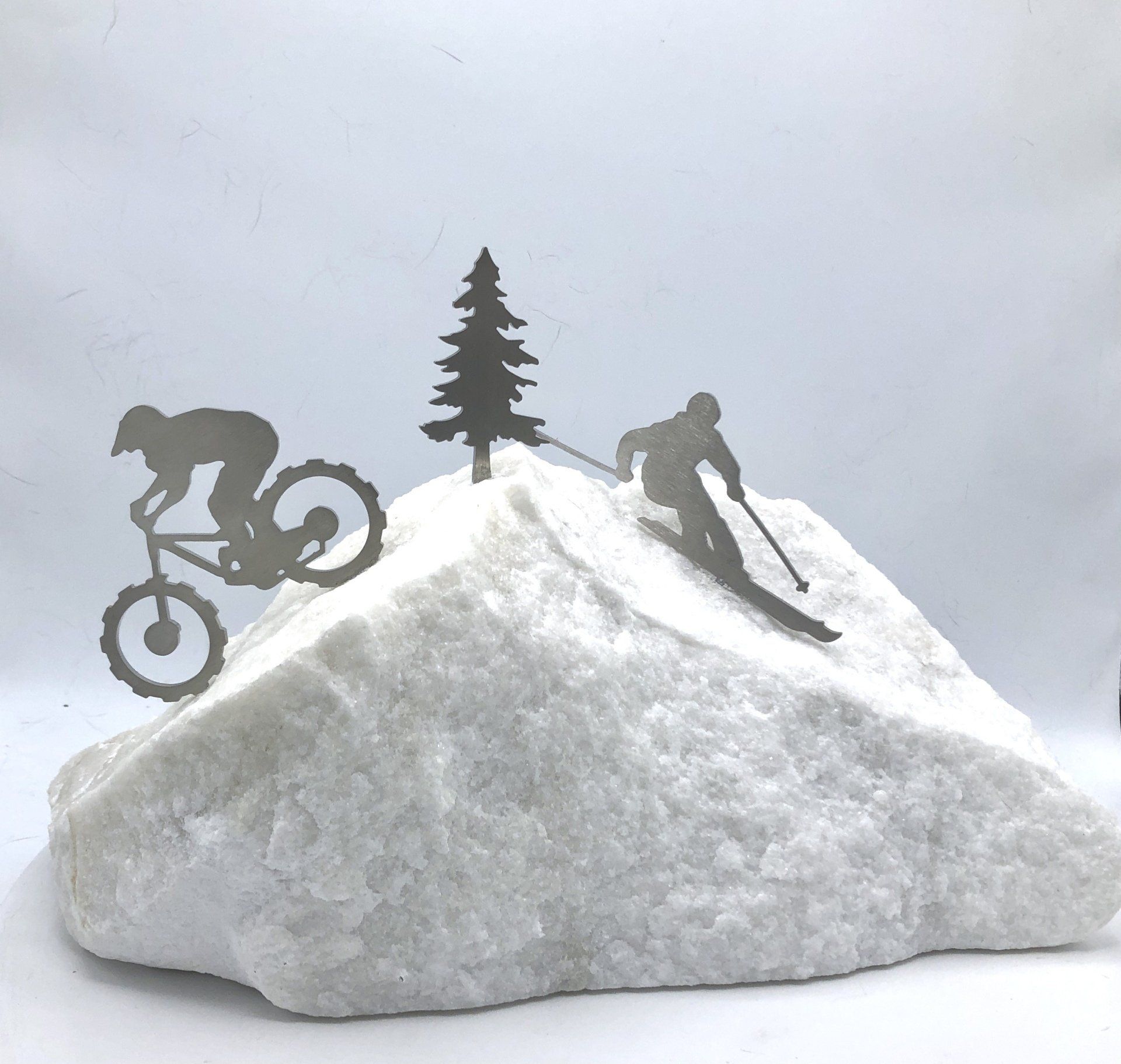 Vermont Rocks outdoor snow boarding biking sculpture decor