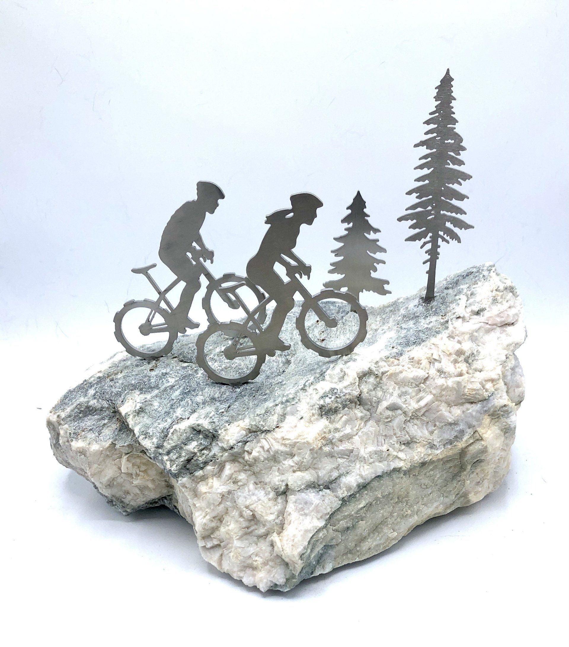 Vermont Rocks outdoor mountain biking sculpture decor