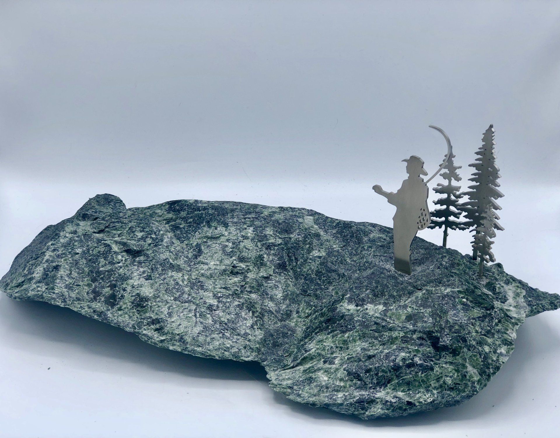 Vermont Rocks outdoor sports fishing sculpture decor