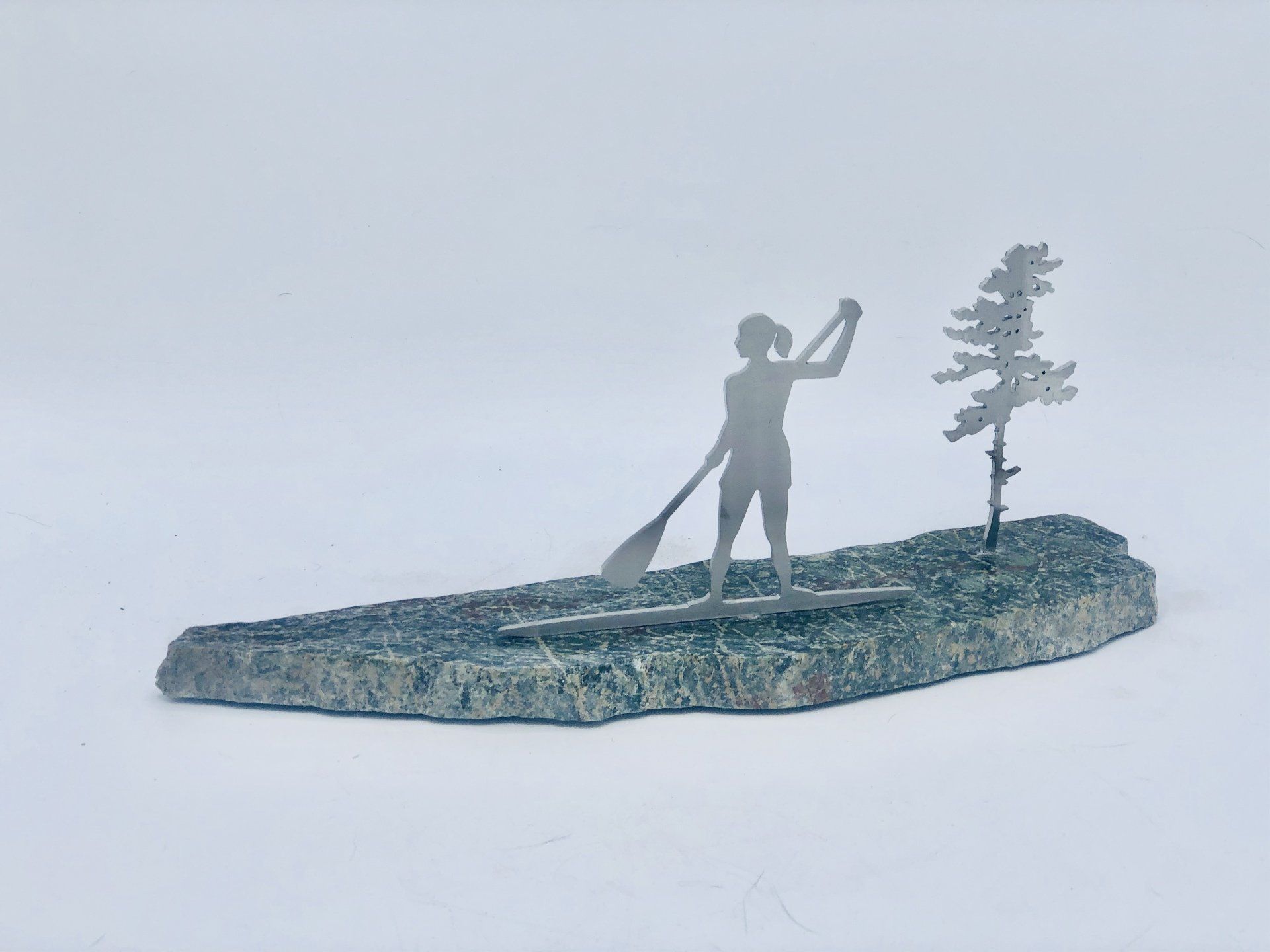 Vermont Rocks outdoor paddleboard sculpture decor