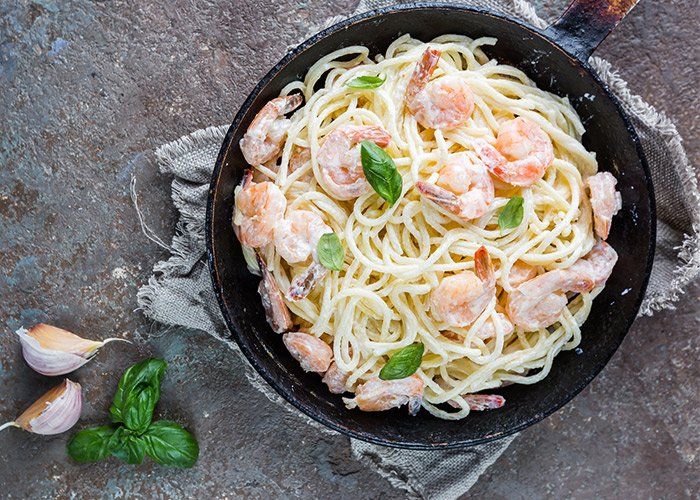 Detroit — Pasta In A Creamy Sauce With Shrimp In Redford, MI