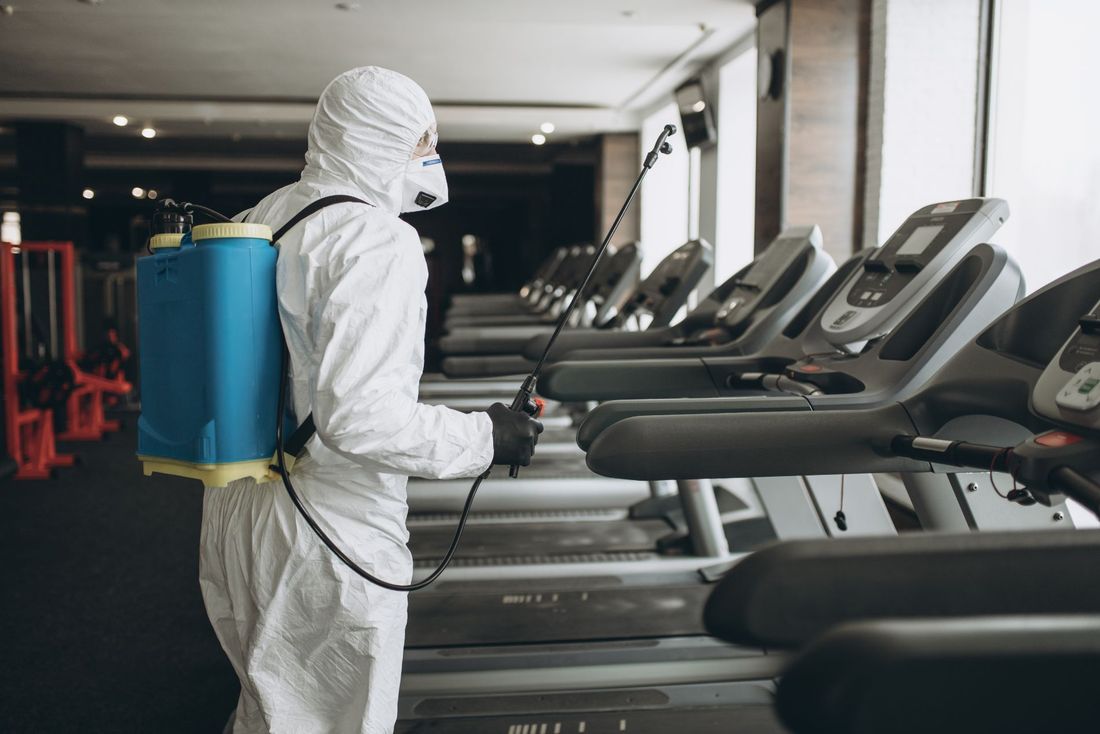 sanificazione di palestra