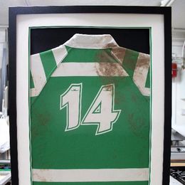 Football shirt framed