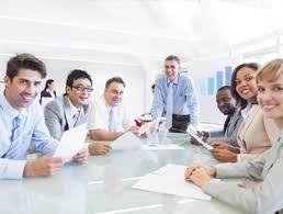 Close up of a coworkers working on a project