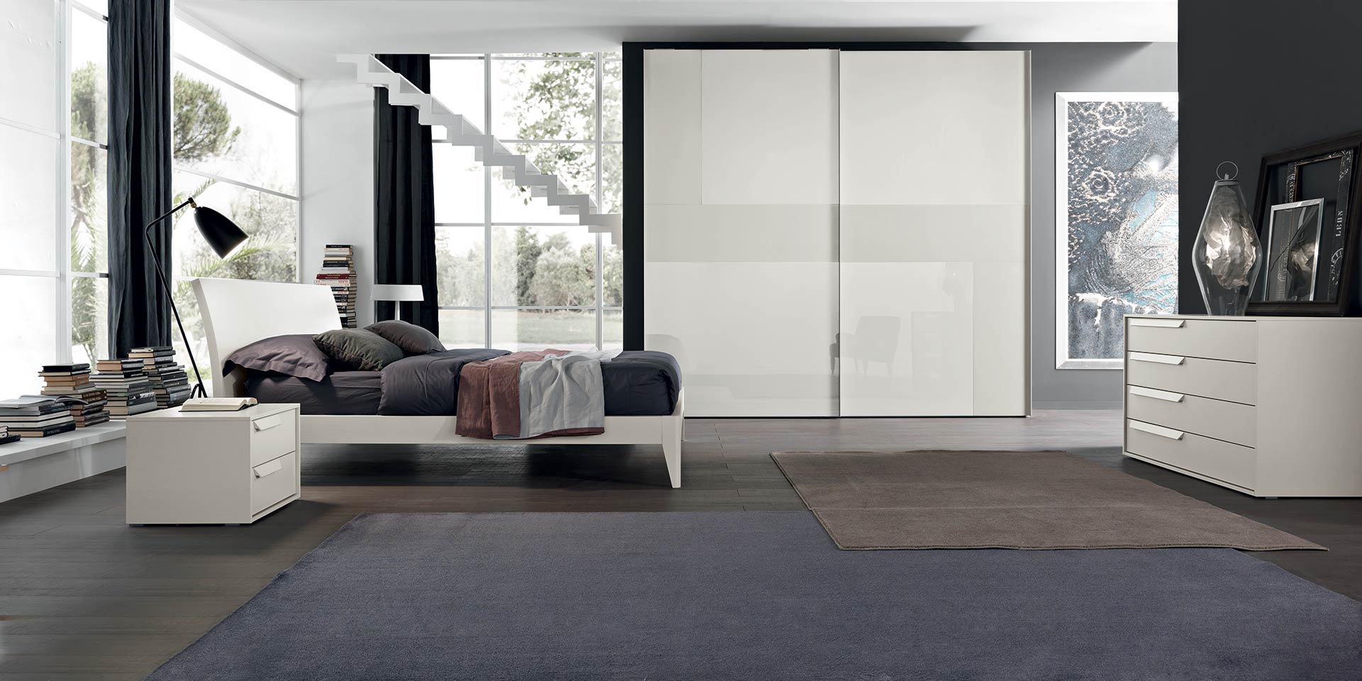 camere moderne soluzione arredo