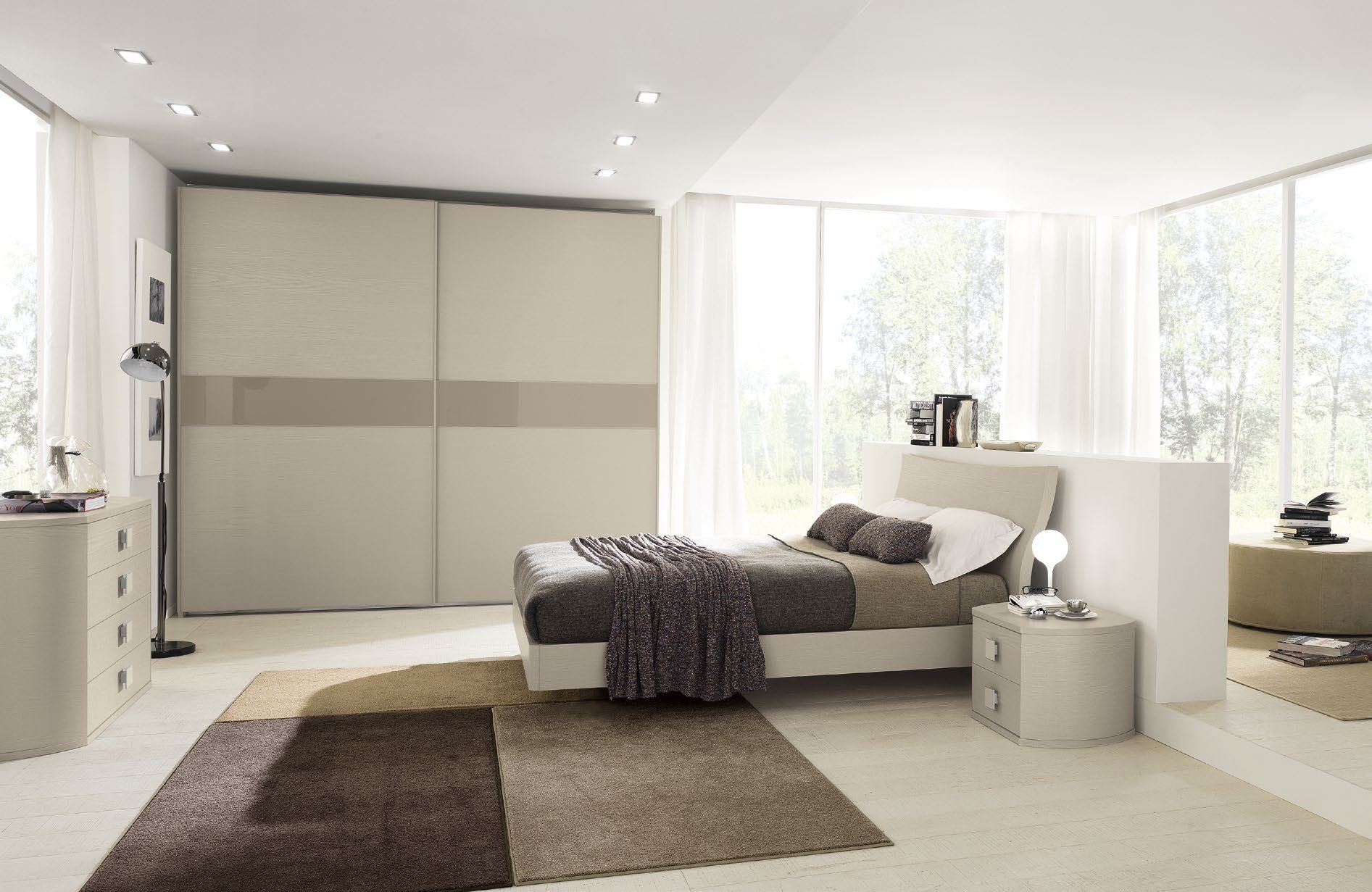 camere moderne soluzione arredo