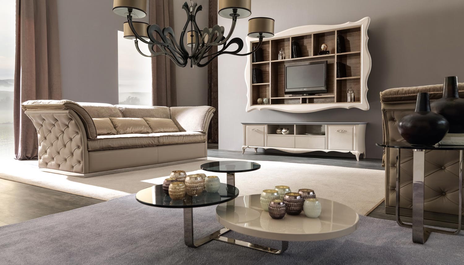 soggiorni contemporanei e classici soluzione arredo