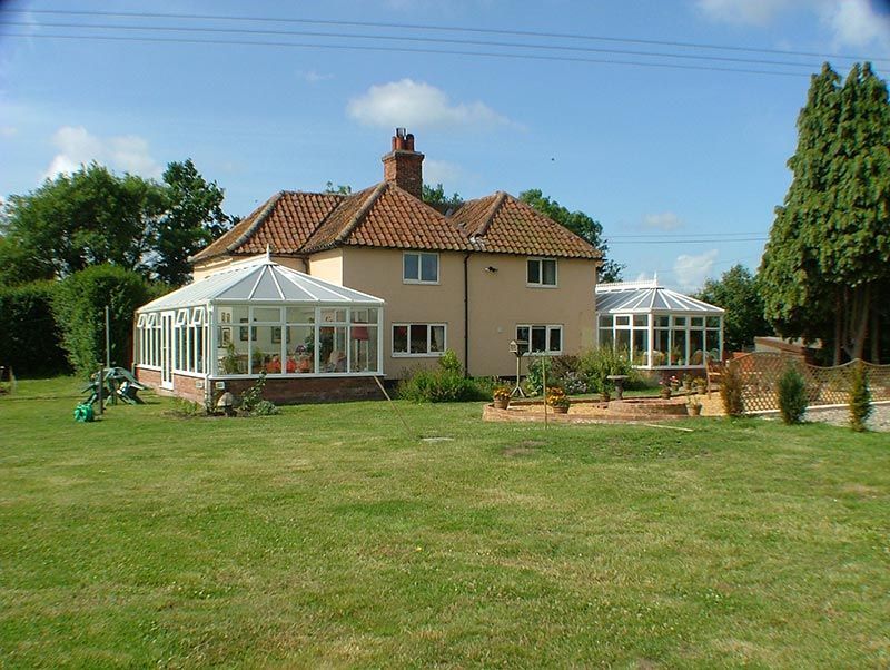 Two Large Conservatories Built off Home in Norfolk