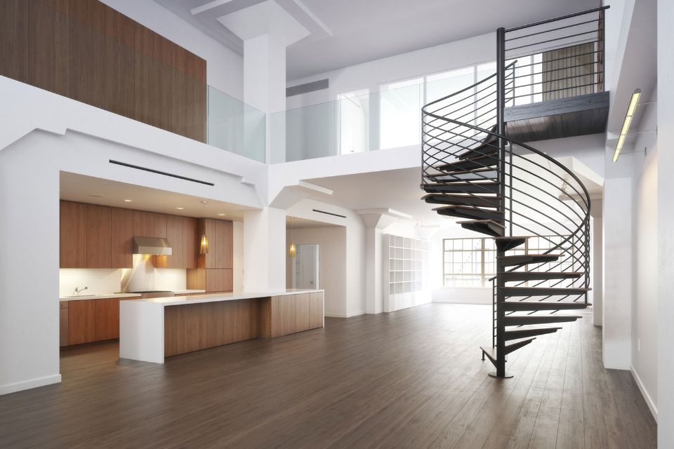 rivestimenti in legno per scale a chiocciola