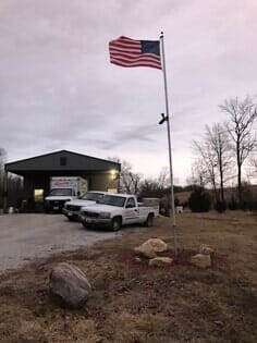 Randy's Office and Flag — HVAC Service in New Athens, IL Randy's Office and Flag — HVAC Service in New Athens, IL
