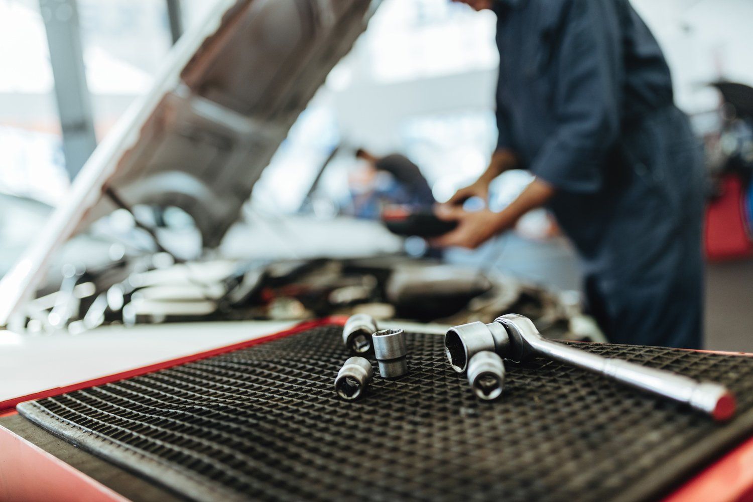 Tools In Auto Repair Shop — Hackney Auto — Austin, TX
