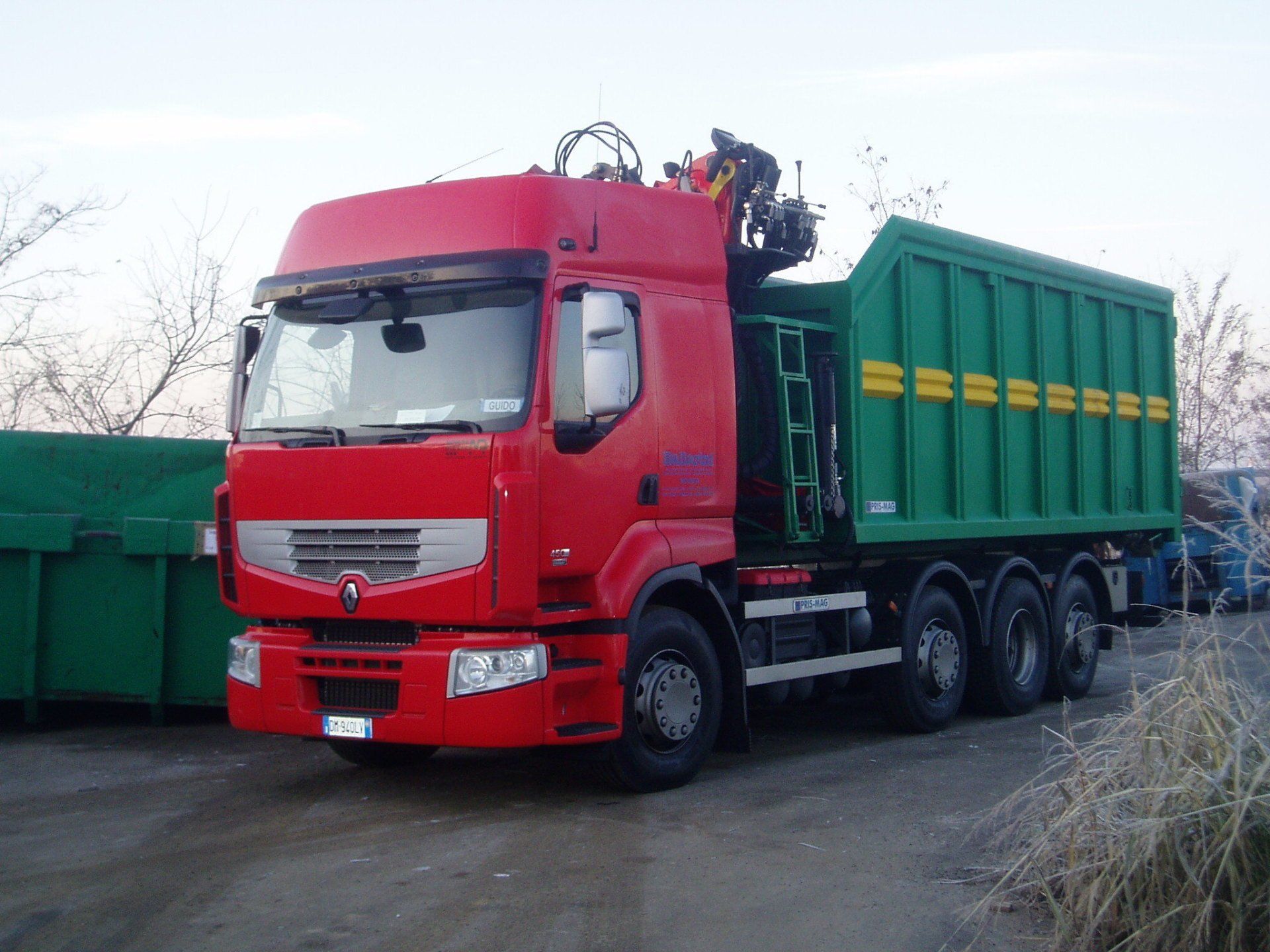 lorry with driveway