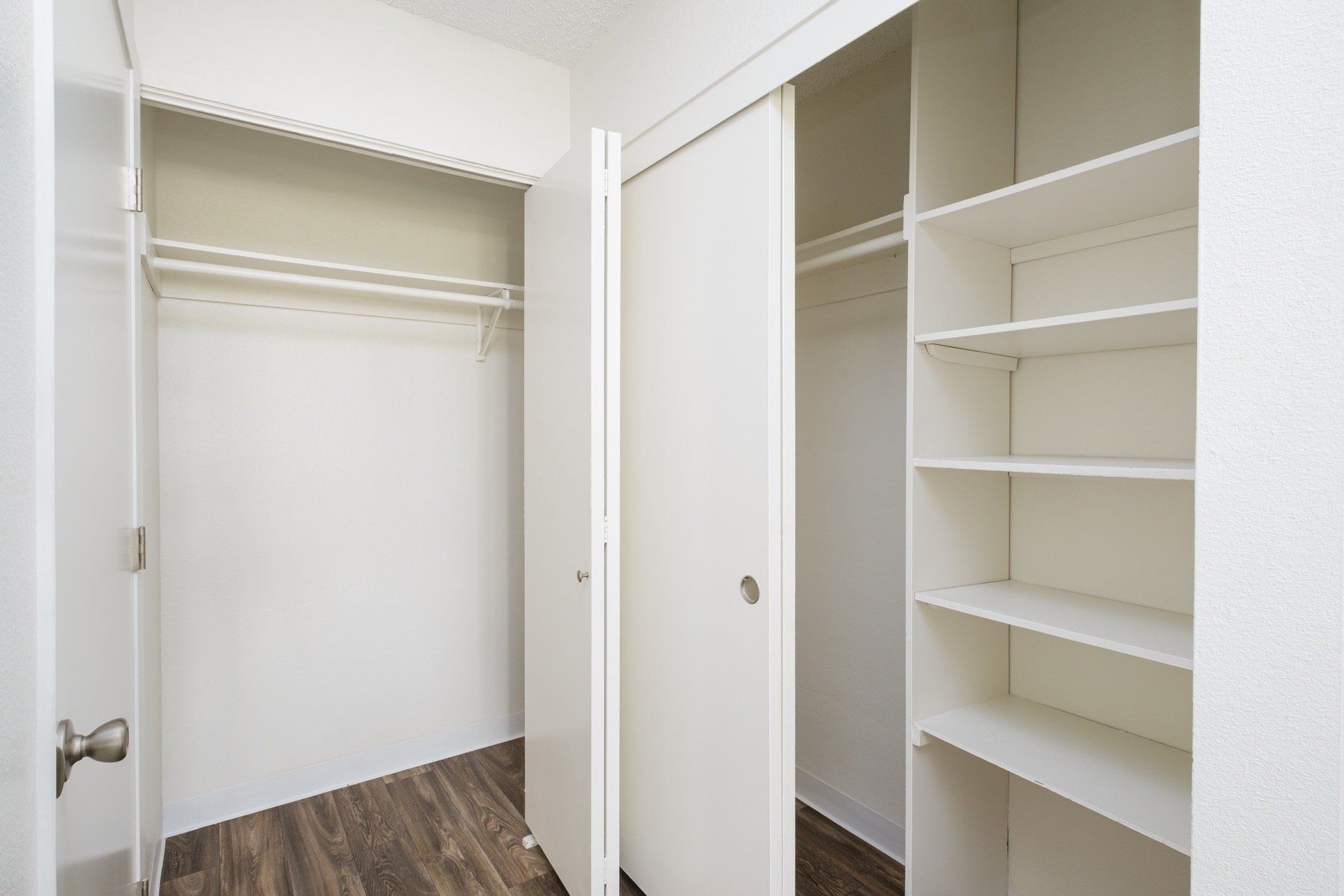 Closet and room