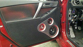 Customized Speakers on Car Door — Modesto, CA — Car Audio Depot